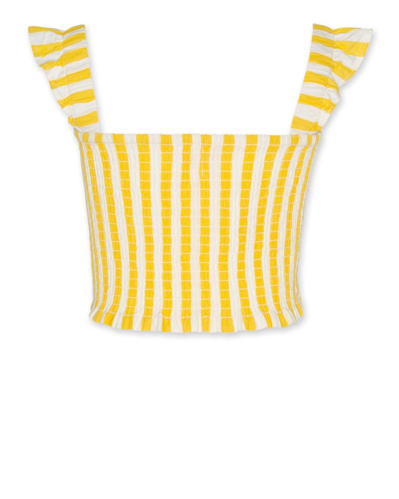 Aria Stripe Top - Yellow