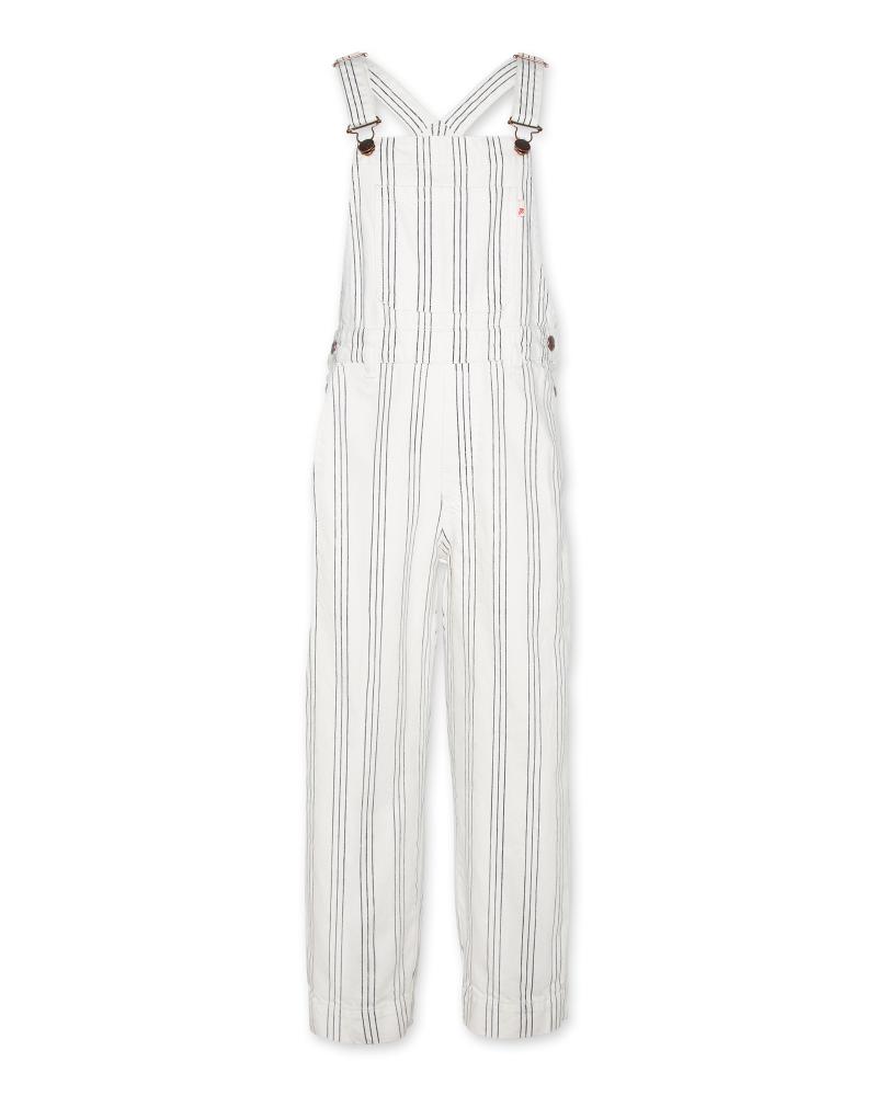 Sidi Striped Salopette Pants - Ivory