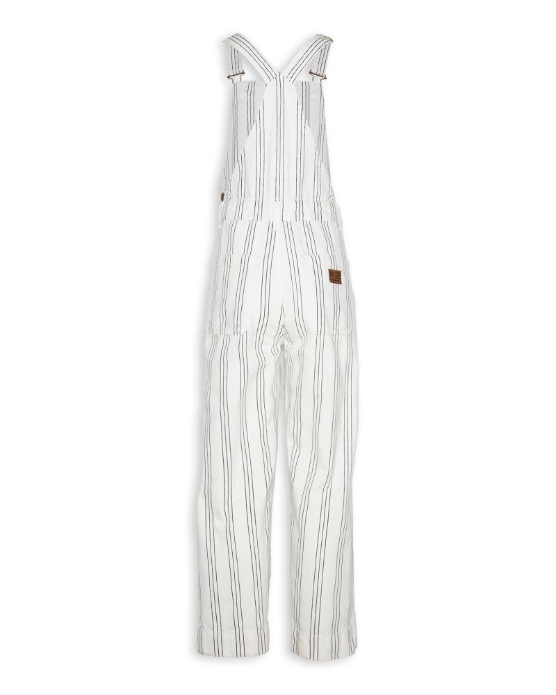 Sidi Striped Salopette Pants - Ivory
