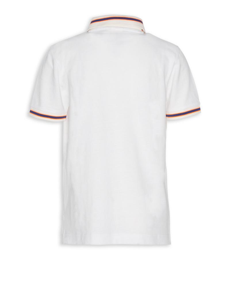 Carter Polo Pique Logo - White
