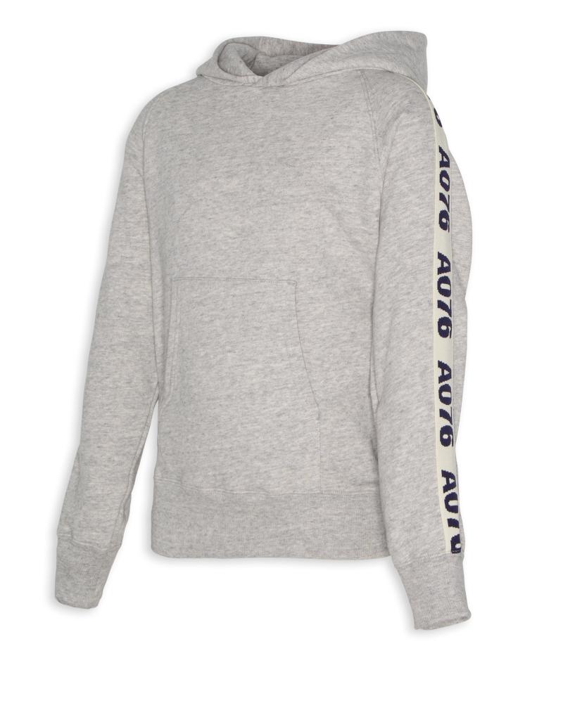 Clyde Hoodie Ao Tape - Heather Grey