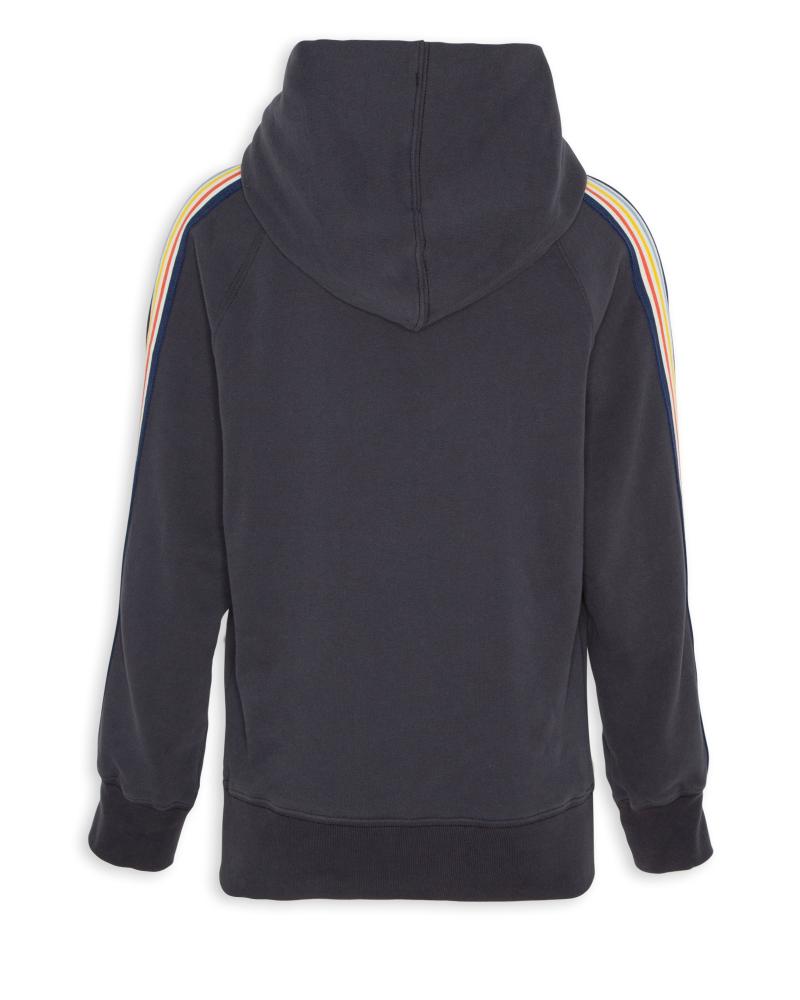 Clyde Hoodie Multicolor Tape - Washed Black
