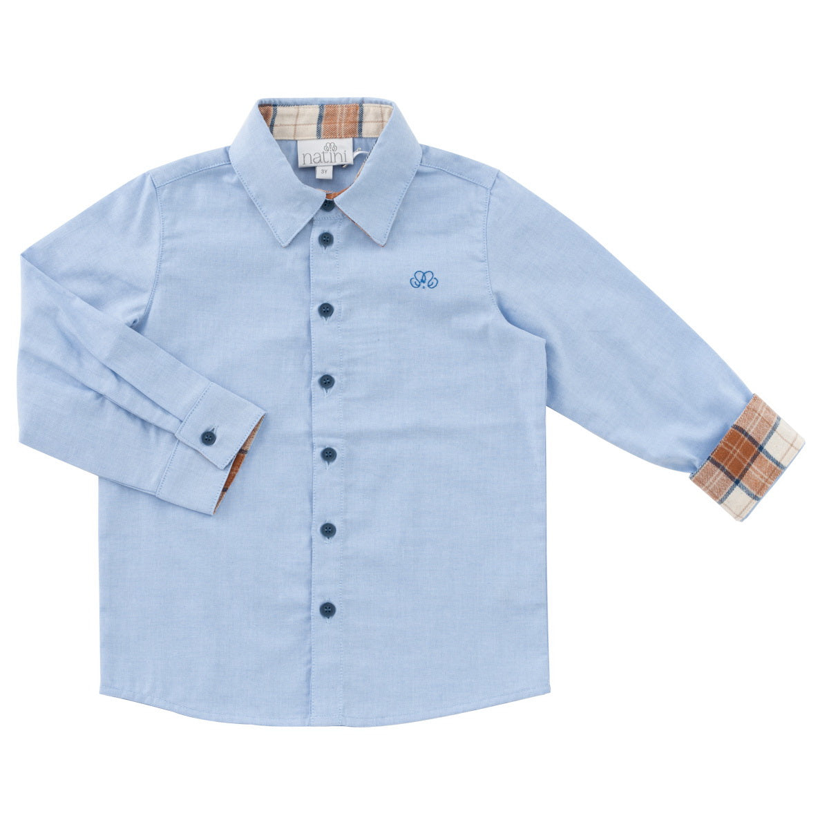 Shirt Caspar Vichy - Bleu