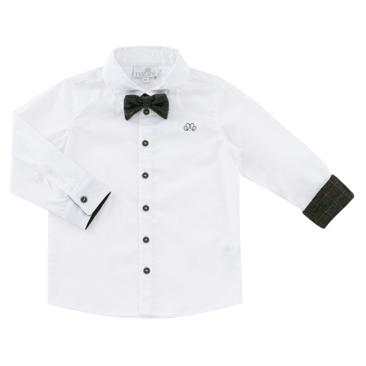 Shirt Pierrot Bow Square - Blanc