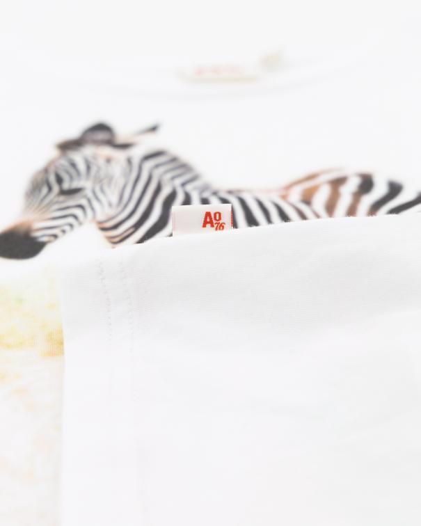 Amina T-Shirt Zebra - White