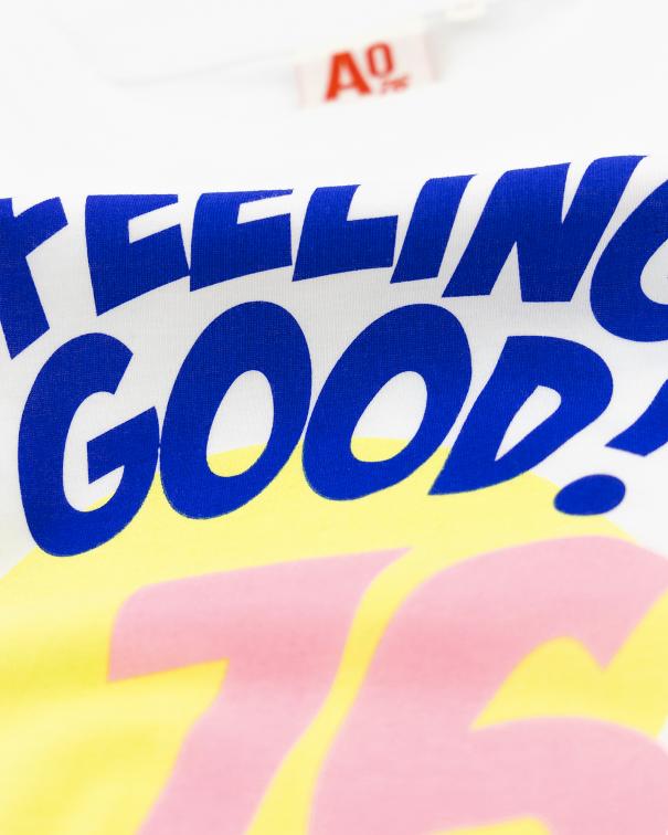 Amina T-Shirt Feeling Good - White
