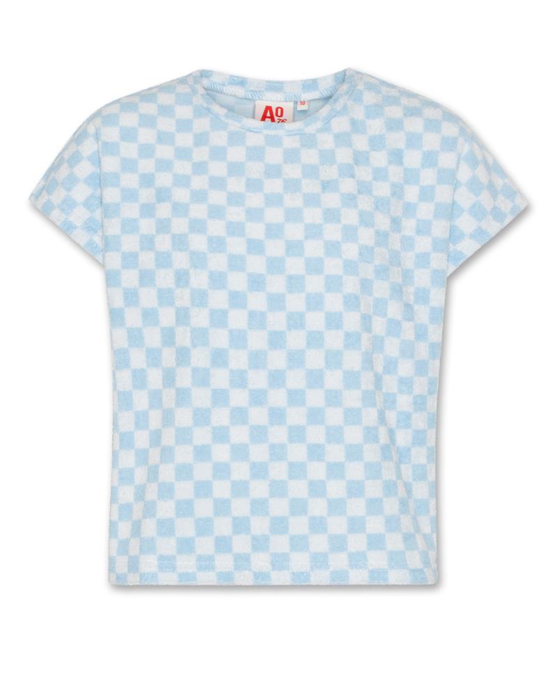 Bo Check T-Shirt - Light Blue