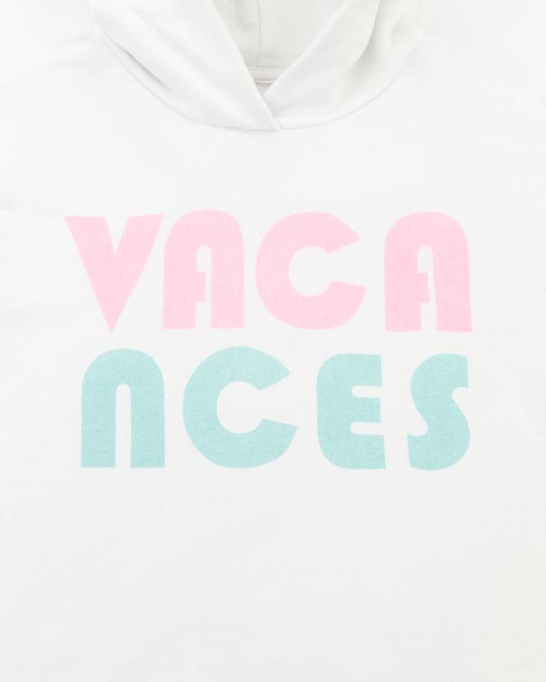 Baba Hoodie Sweater Vacances - White