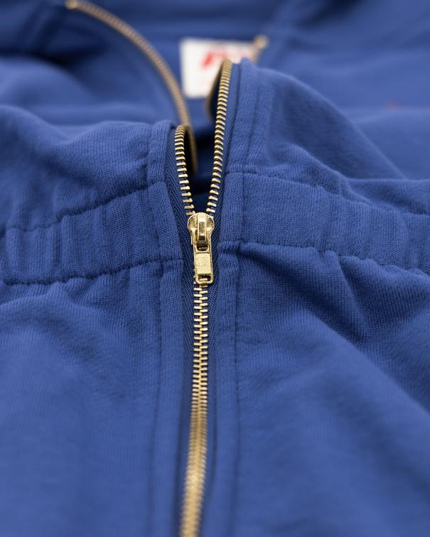 Vero Hoodie Full Zip Sweater - Bright Blue
