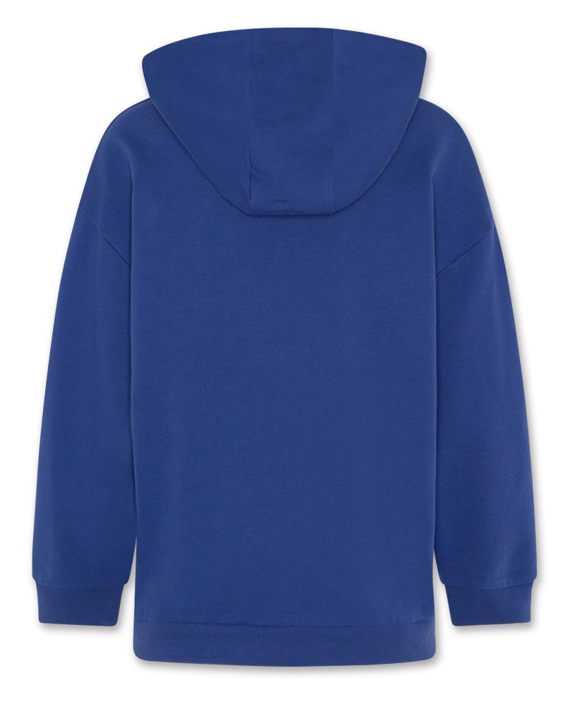 Vero Hoodie Full Zip Sweater - Bright Blue