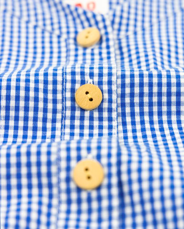 Anae Check Shirt - Bright Blue