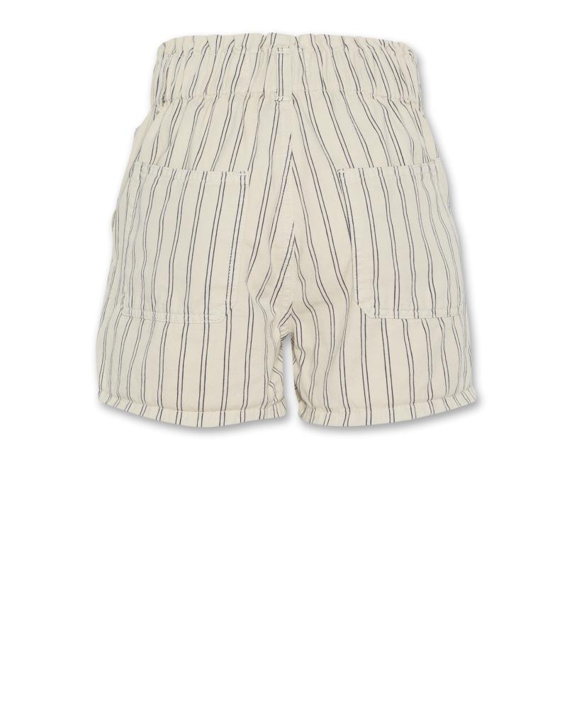 Alba Striped Shorts - Beige