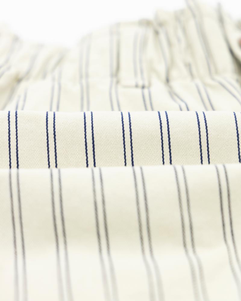 Alba Striped Shorts - Beige