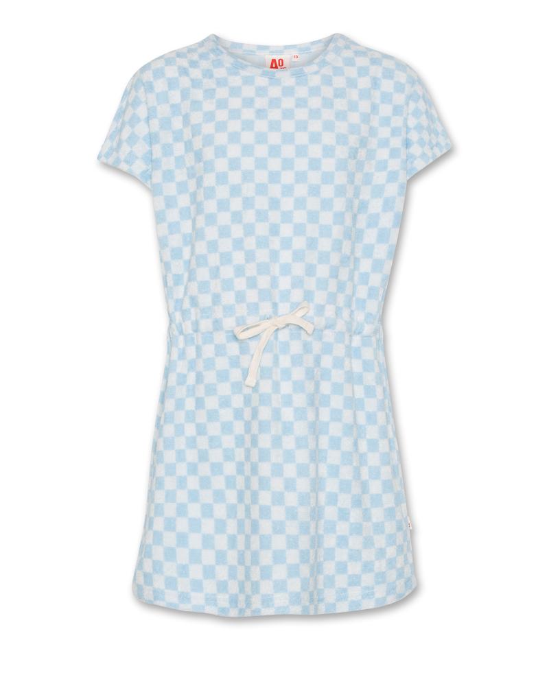 Dori Check Dress - Light Blue
