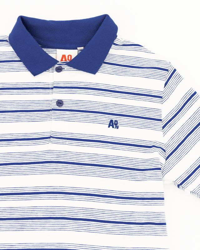 Carter Striped Polo Ao76 - Bright Blue