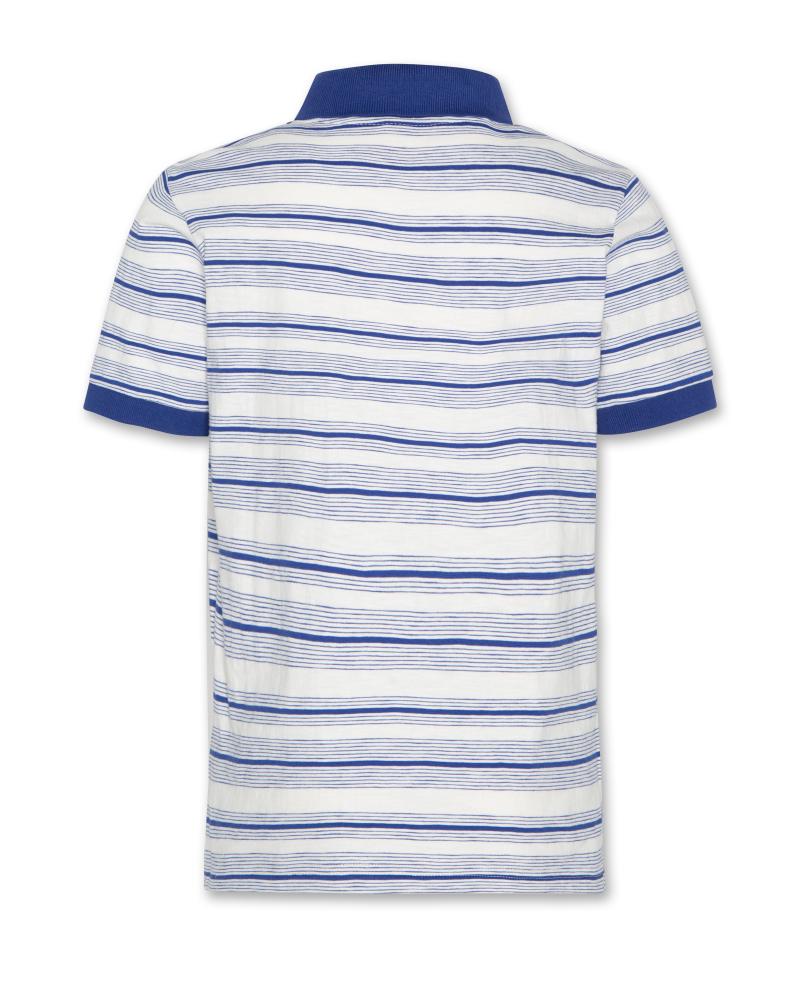 Carter Striped Polo Ao76 - Bright Blue