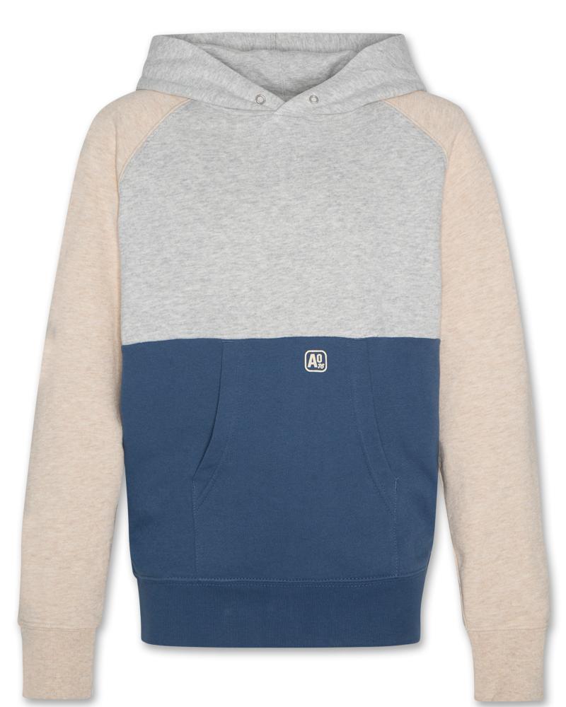 Clyde Hoodie Colorblock - Heather Grey