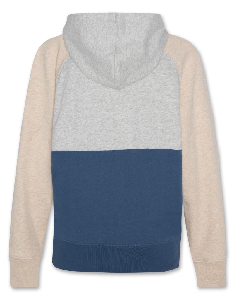 Clyde Hoodie Colorblock - Heather Grey