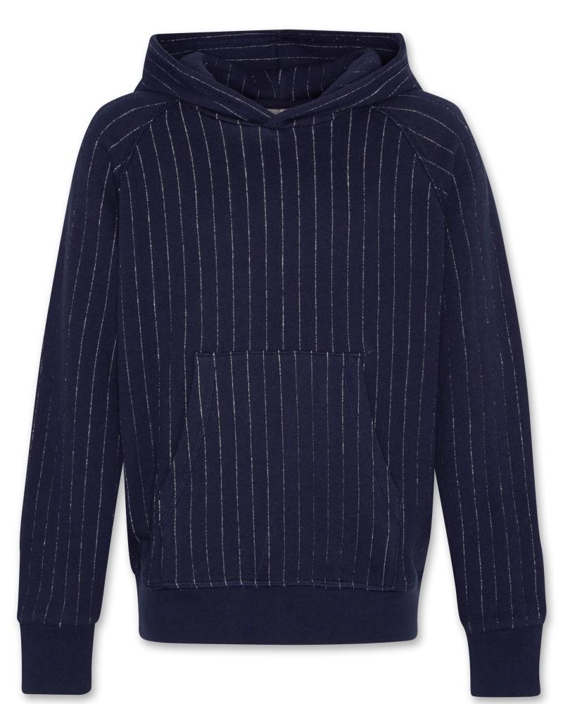 Clyde Hoodie Striped Sweater - Ink Navy