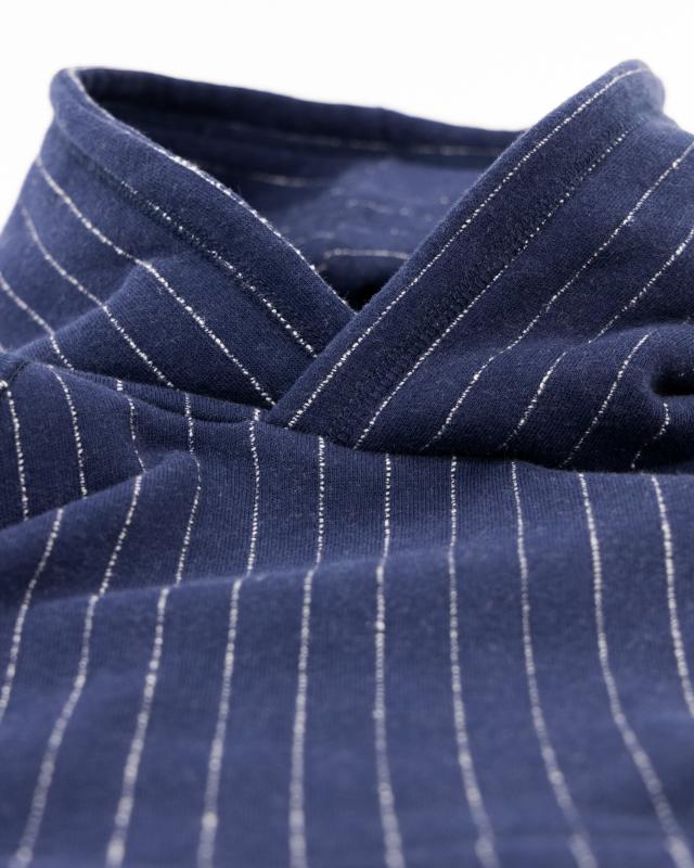 Clyde Hoodie Striped Sweater - Ink Navy
