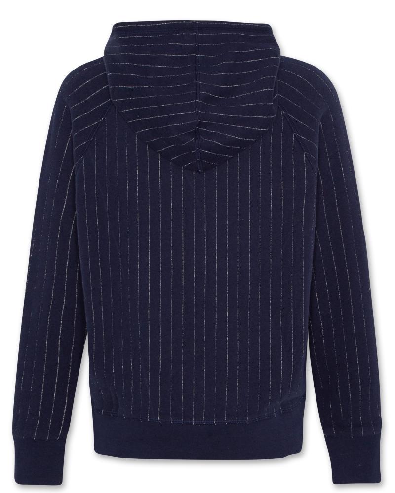 Clyde Hoodie Striped Sweater - Ink Navy