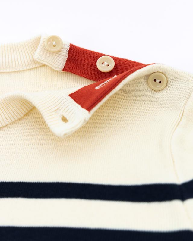Caleb C-Neck Stripe - Blue