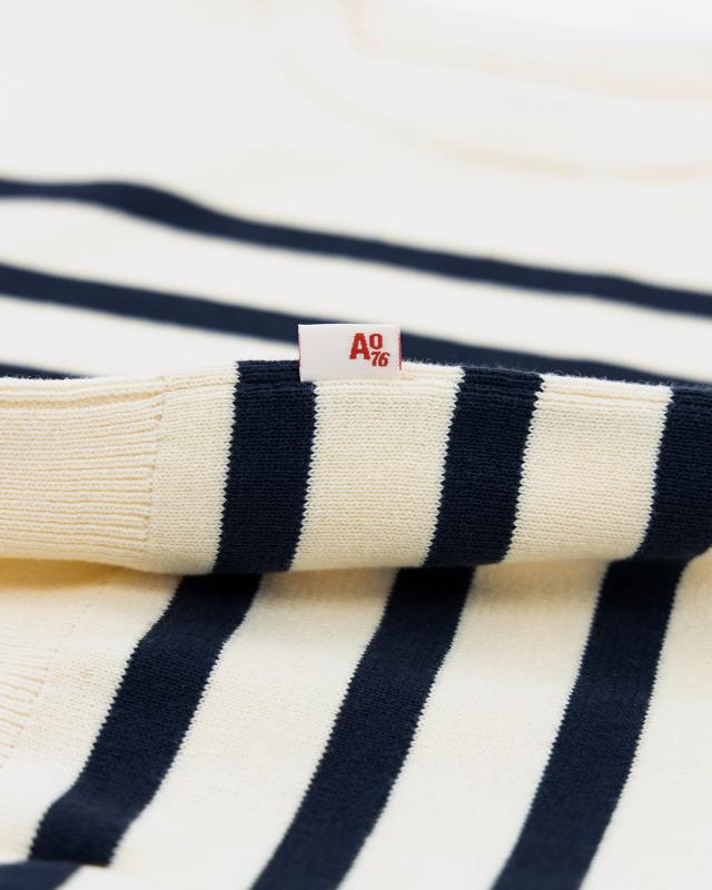 Caleb C-Neck Stripe - Blue