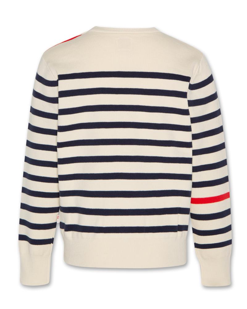 Caleb C-Neck Stripe - Blue