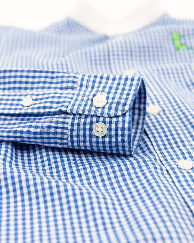 Douglas Check Shirt - Bright Blue