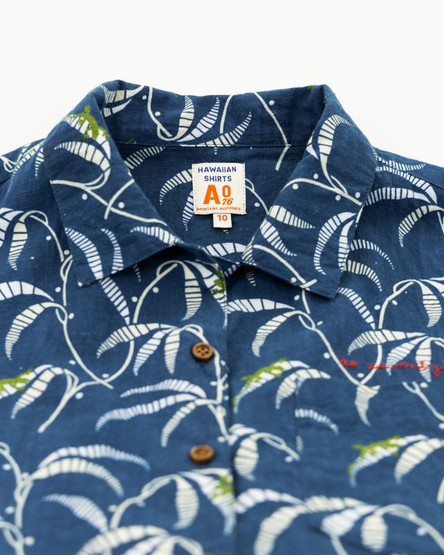 Hawaiian Lezard Shirt - Blue