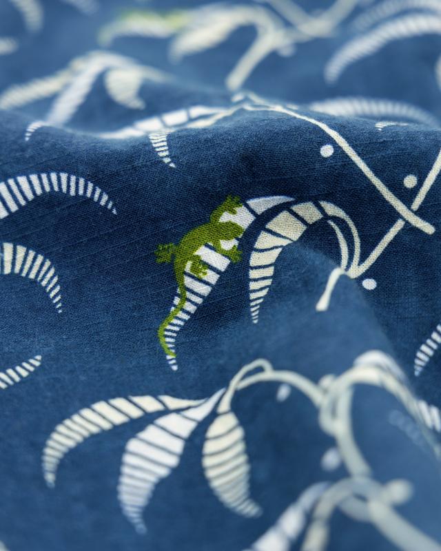 Hawaiian Lezard Shirt - Blue