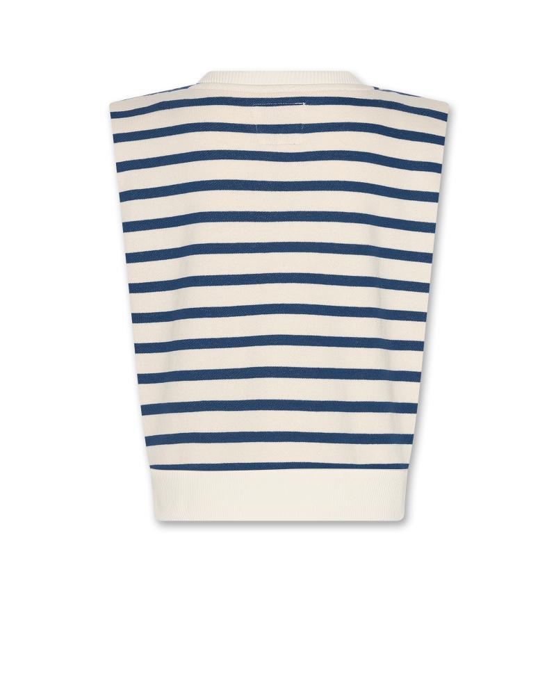 Alaya Striped Sweater - Estate Blue
