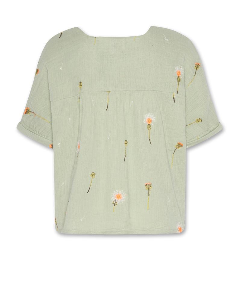 Freida Dandelion Shirt - Quiet Green