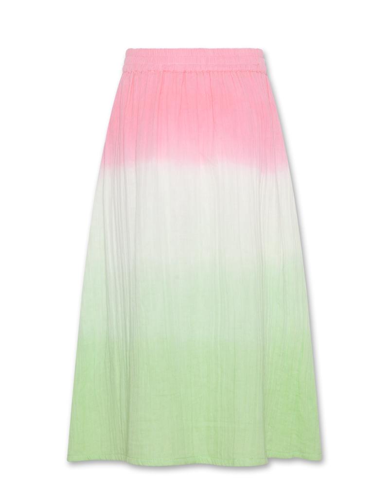 Selma Dip Dye Skirt - Light Green