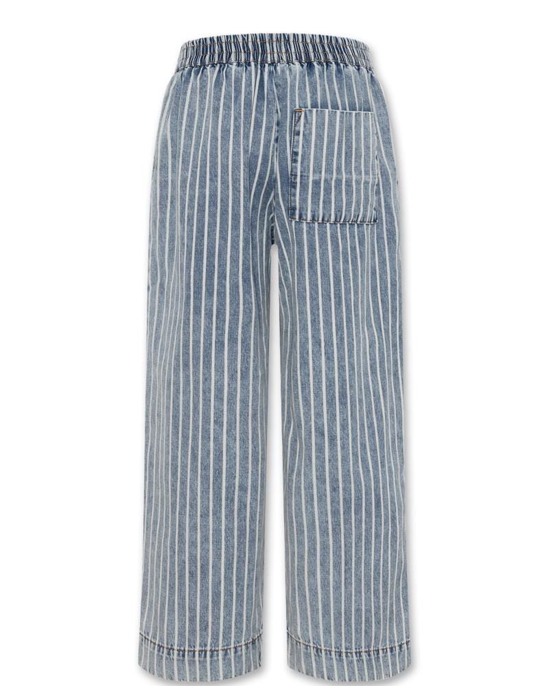 Camila Striped Pants - Wash Middle