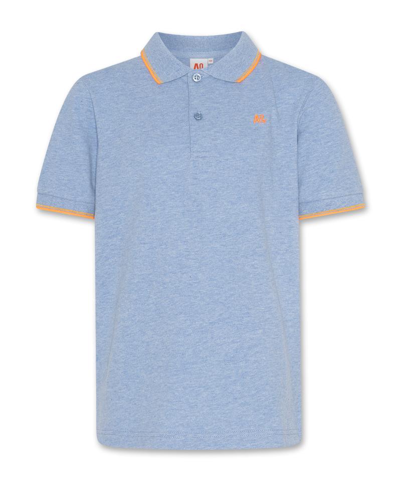 Carter Polo Logo - Heather Blue