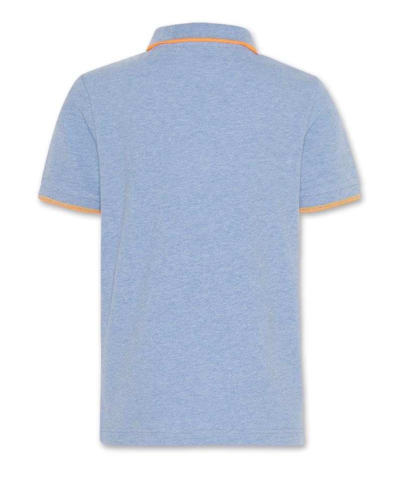 Carter Polo Logo - Heather Blue