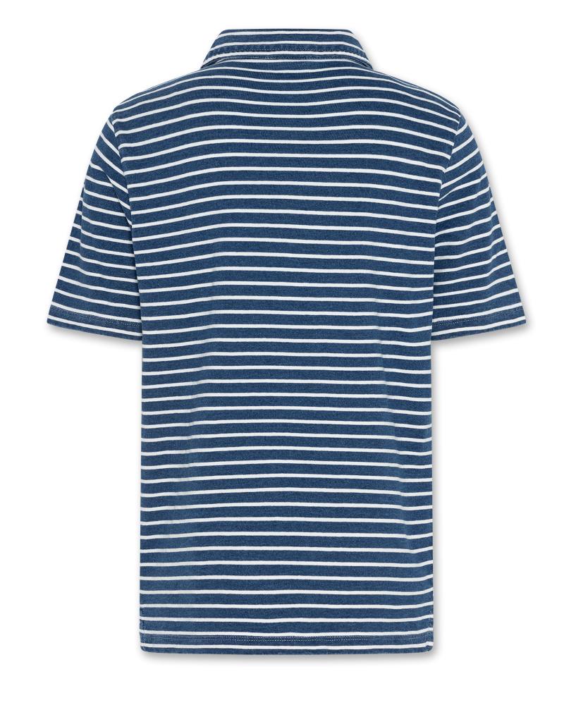 Bross Striped Polo - Indigo