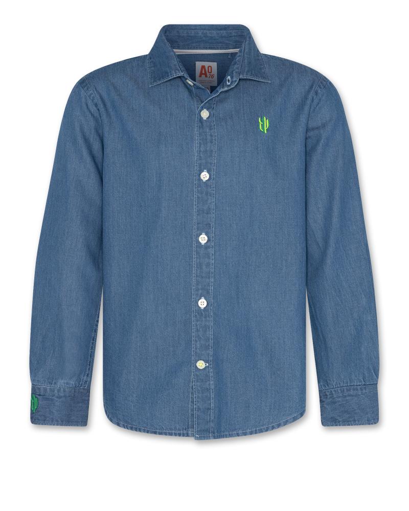 Alan Jeans Shirt Cactus - Wash Light