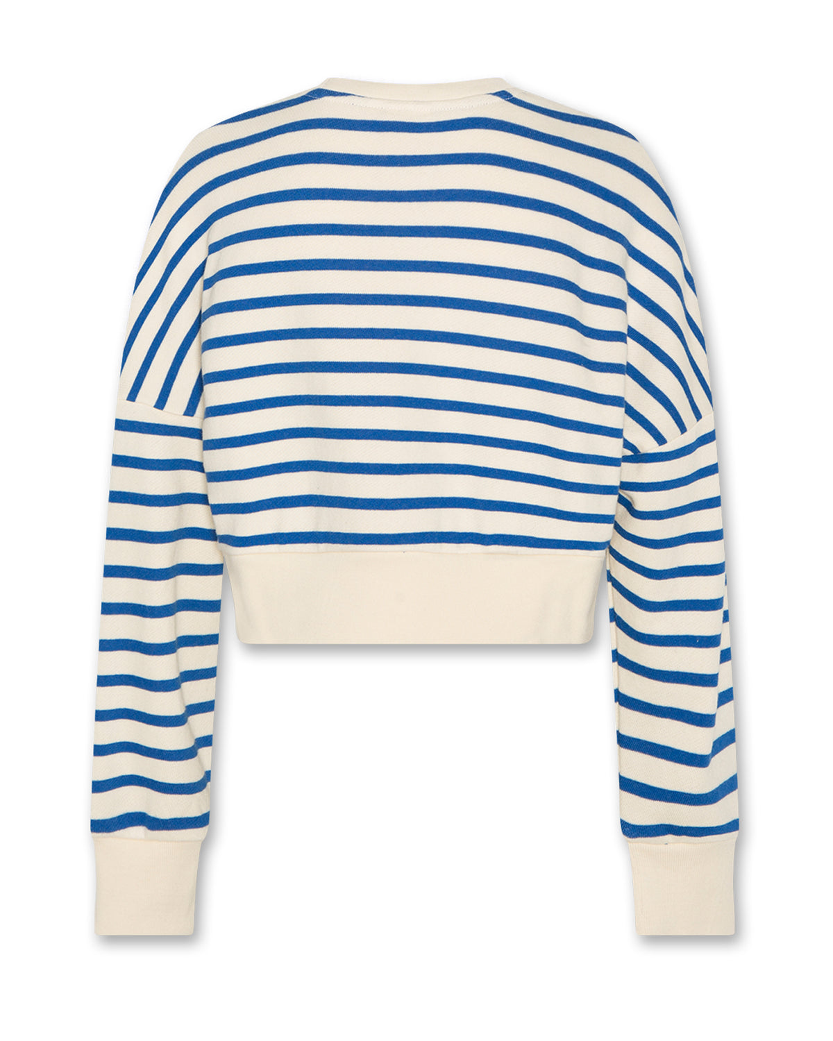 Abby Sweater Logo Stripe - Bright Blue