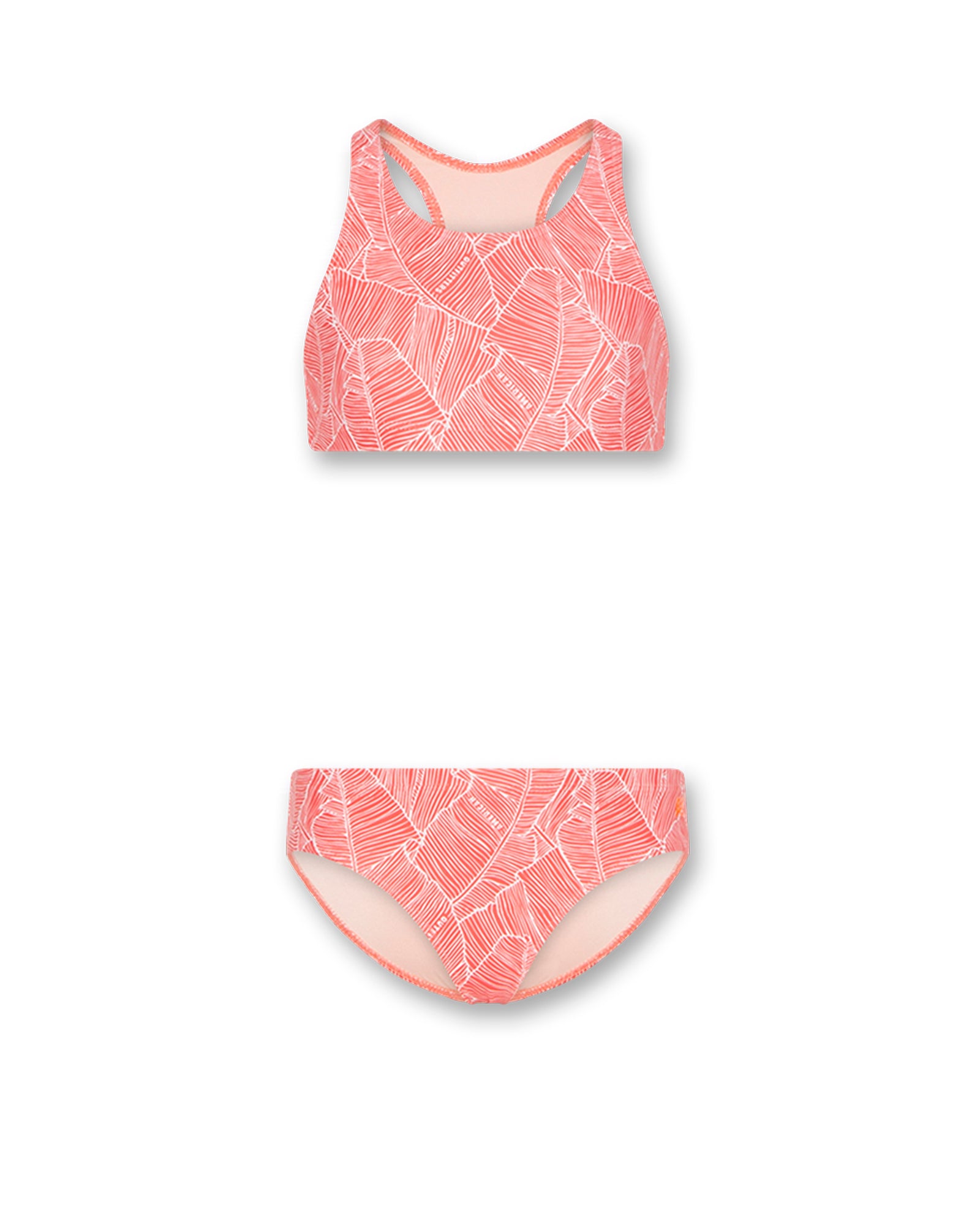 Dara Bikini Leaves - Coral
