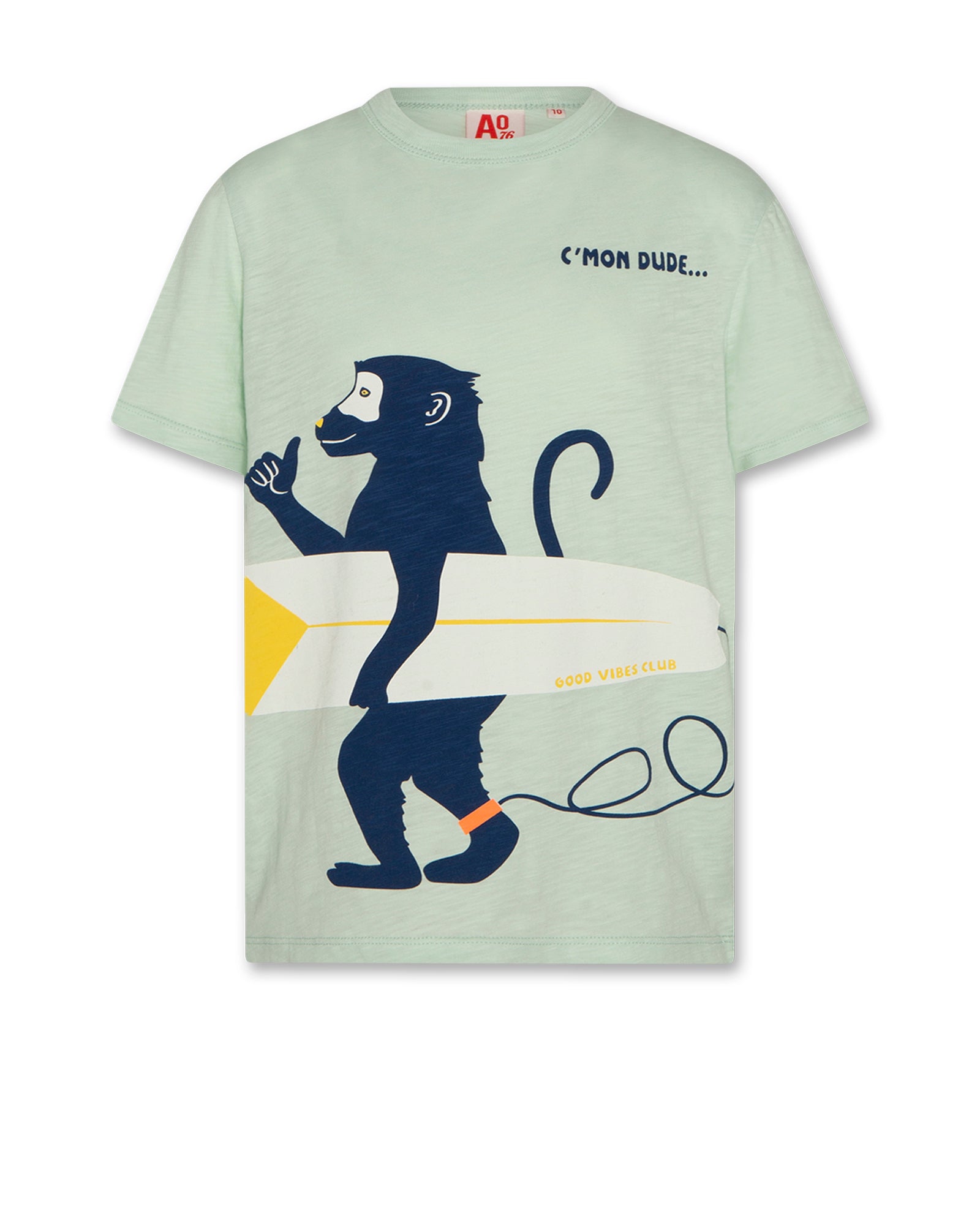 Mat T-Shirt Monkey - Light Green