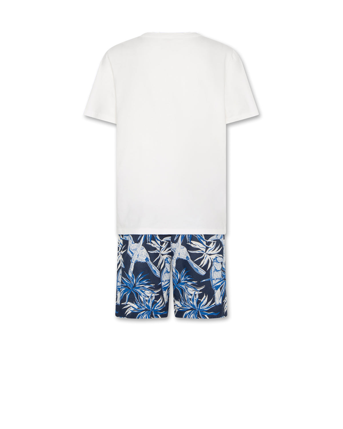 Le Pajamas Shorts + T-Shirt - Toucan Mid Blue
