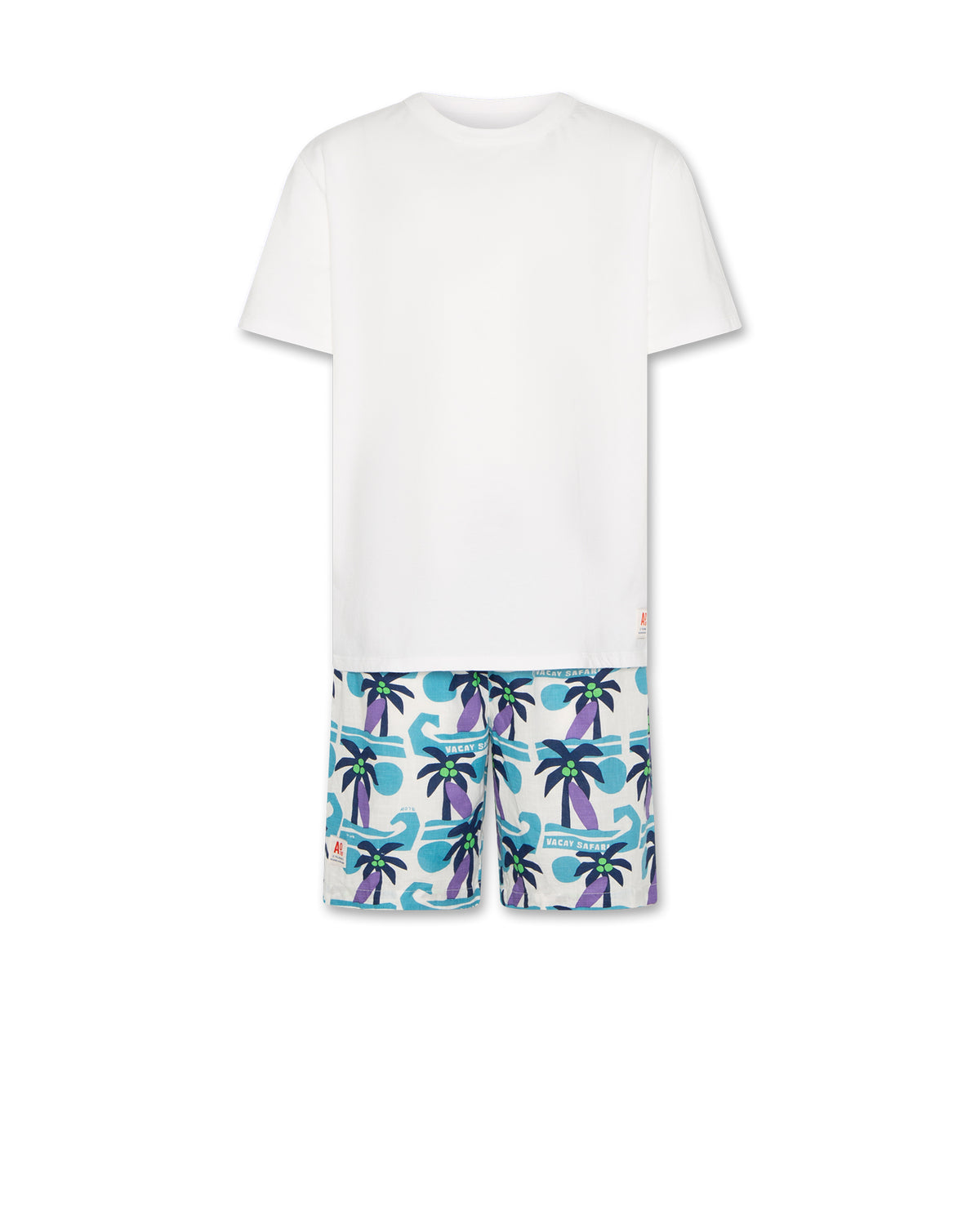 Le Pajamas Shorts + T-Shirt - Safari Multicolor