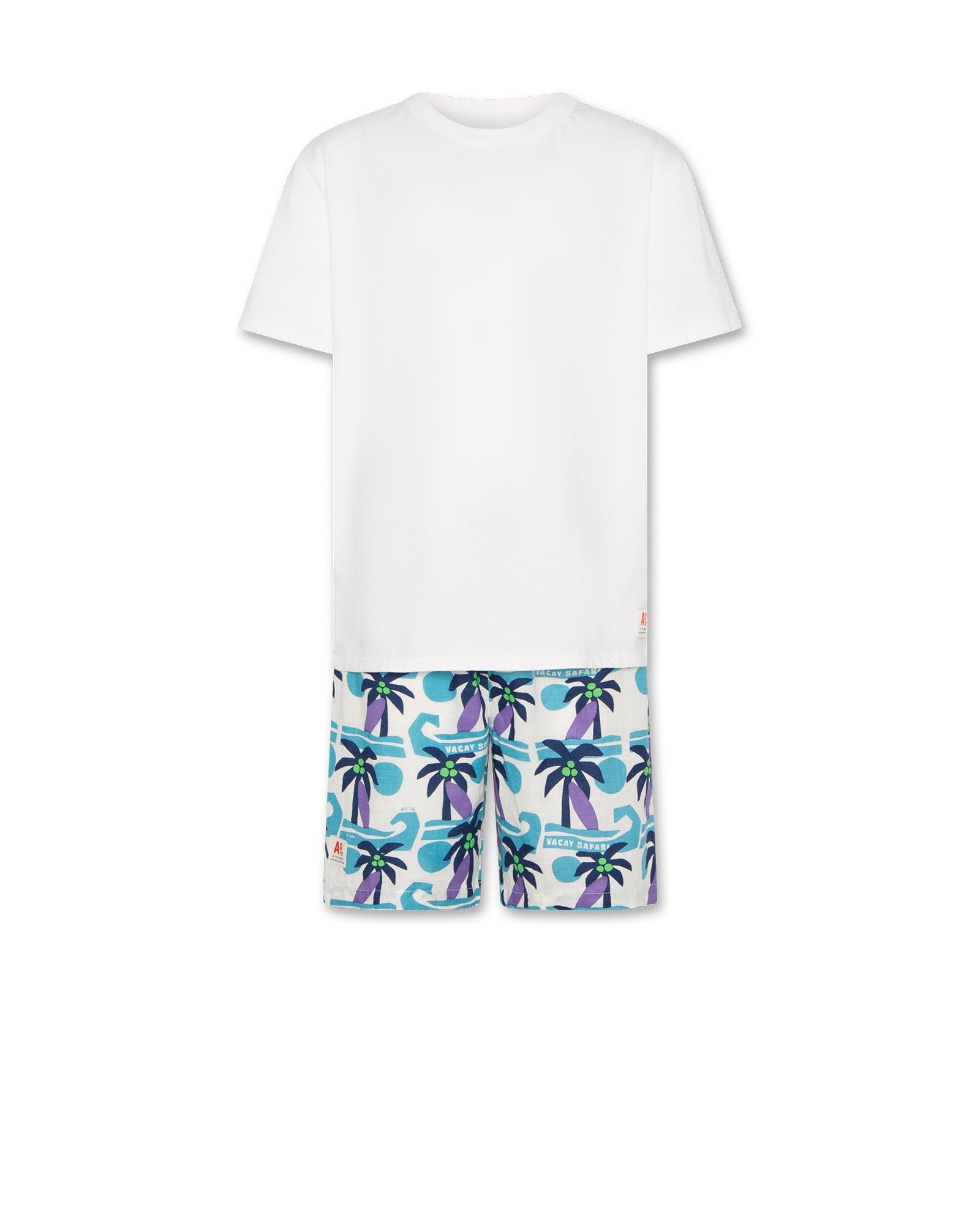 Le Pajamas Shorts + T-Shirt - Safari Multicolor