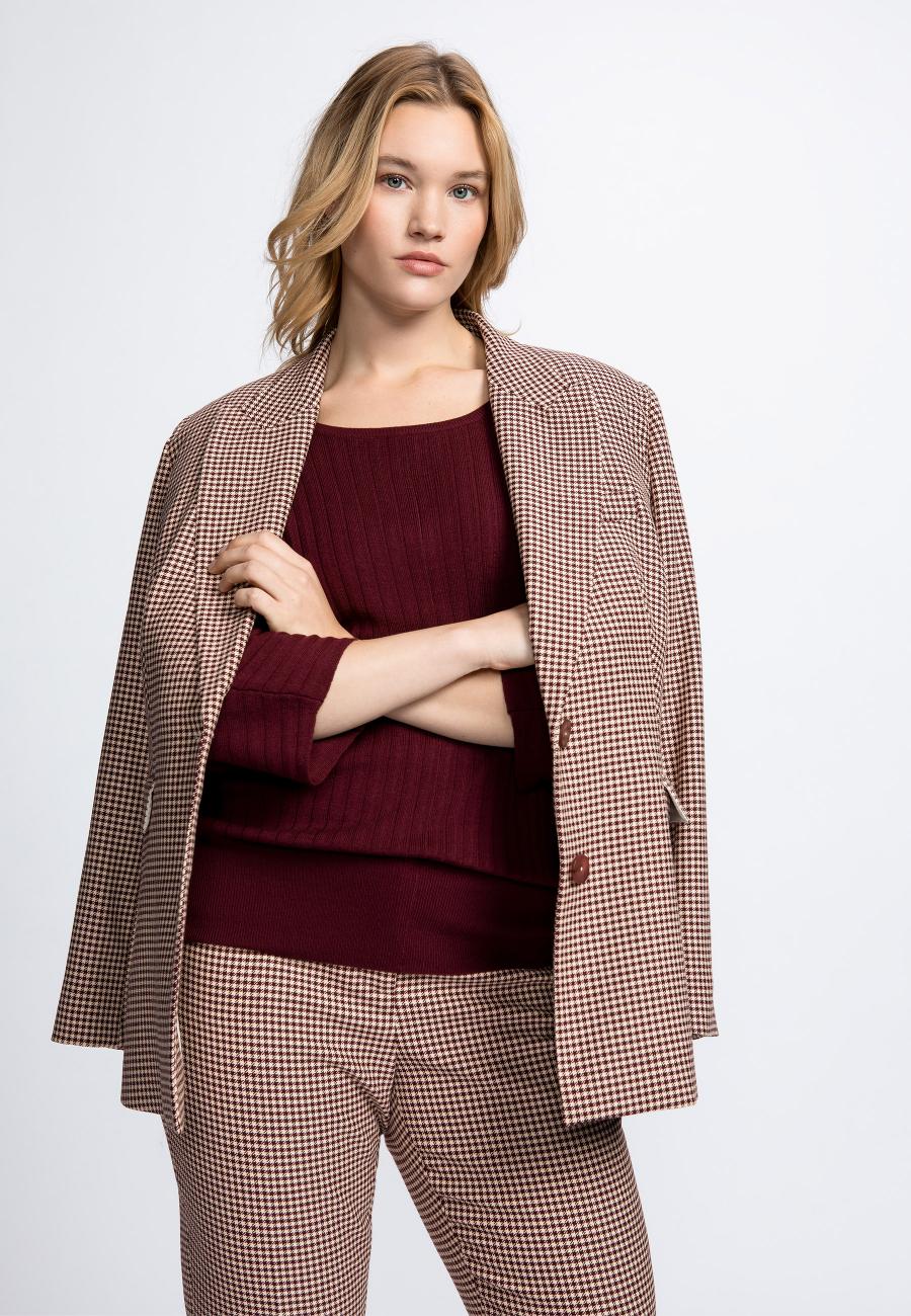 Briget - Blazer - Port Wine - W