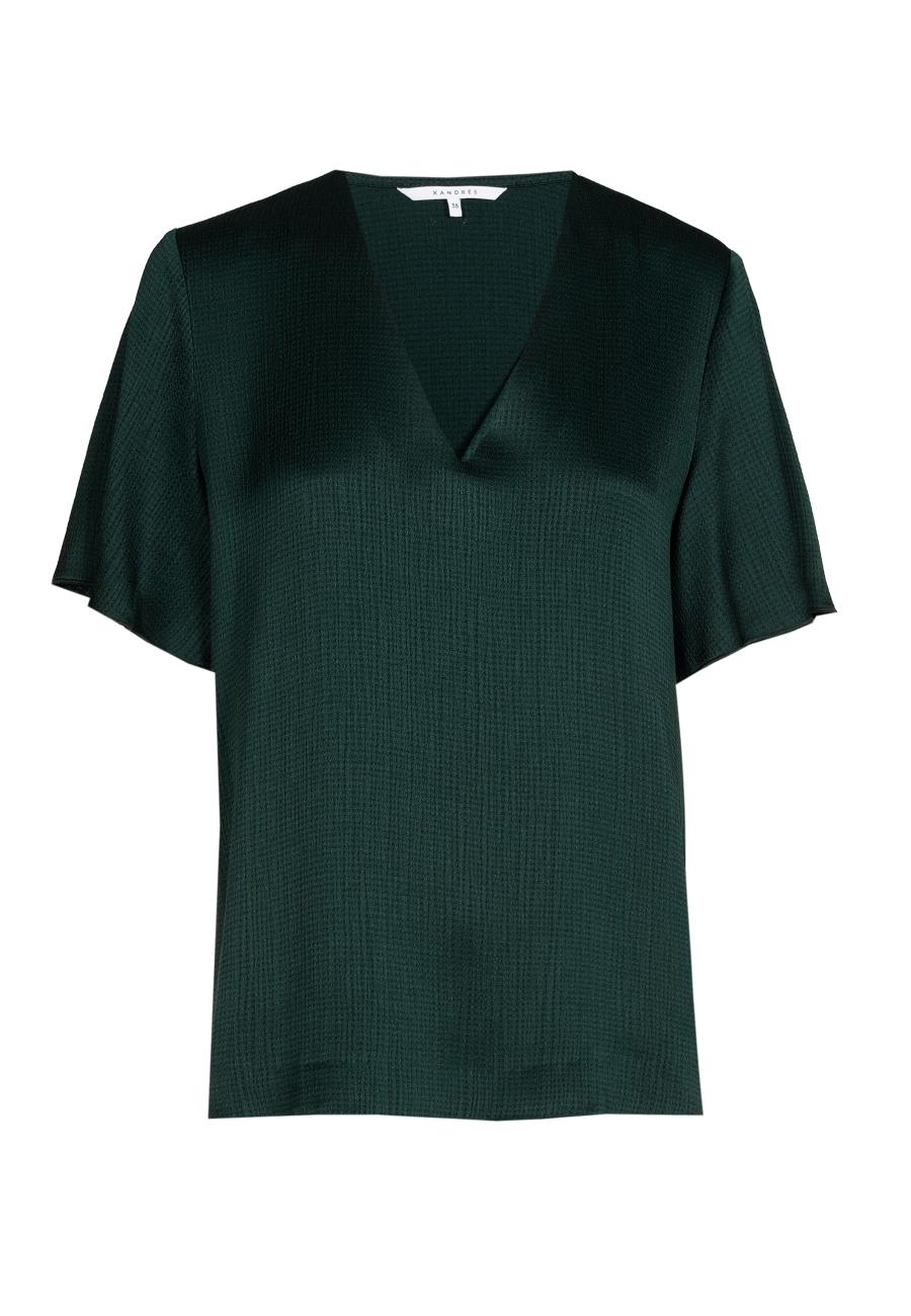 Blouse - Hollow - Bottle Gre