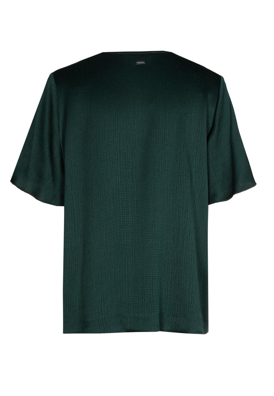 Blouse - Hollow - Bottle Gre