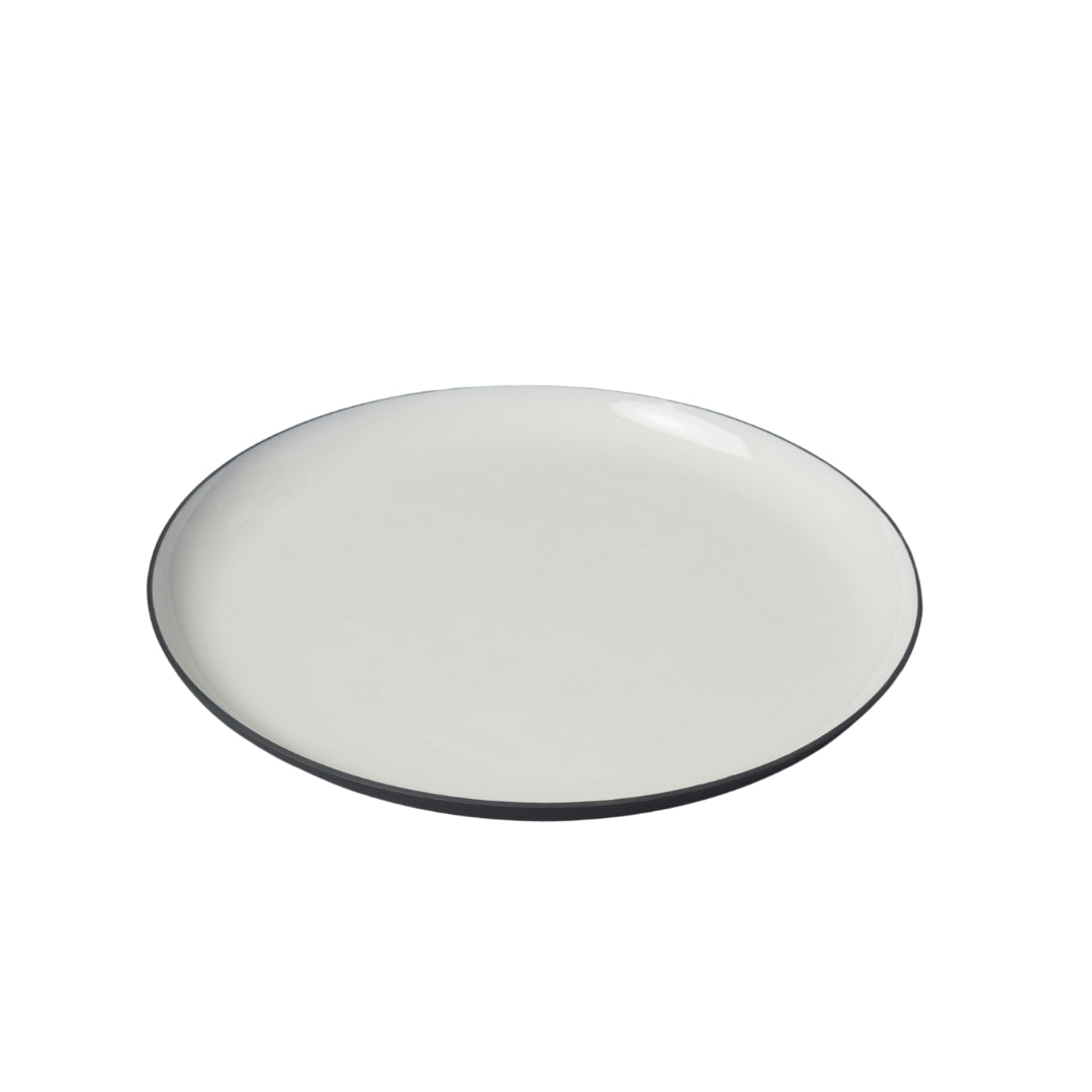 Easton Medium Round Platter, Graphite - SET OF 2 PCS