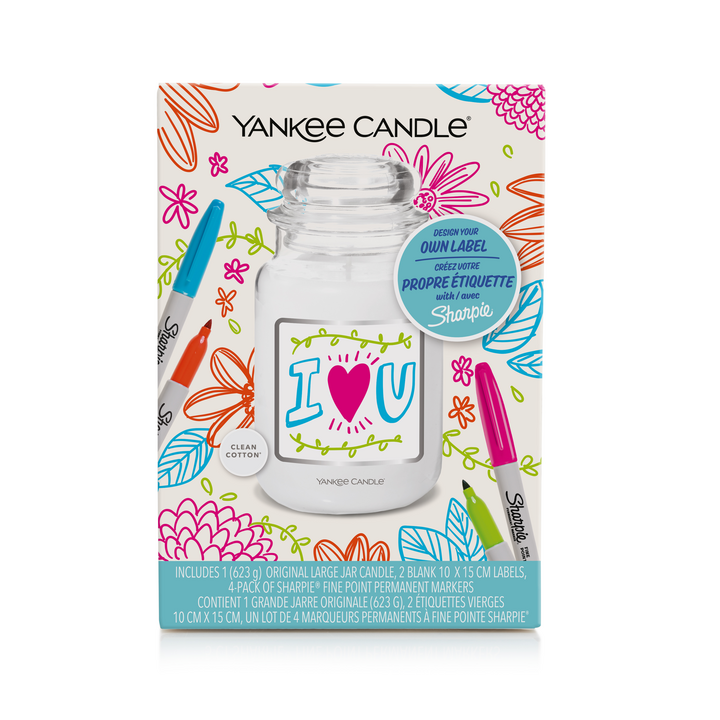 YC Clean Cotton Large Jar & Sharpie Giftset